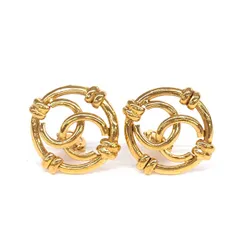 良好 CHANEL シャネル  イヤリング コメ有り 93A ゴールドカラー ココマーク GP レディース　240001098386