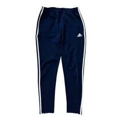 adidas アディダス トラックパンツ スウェットパンツ ネイビー サイドジップ  メンズL【Z1744】