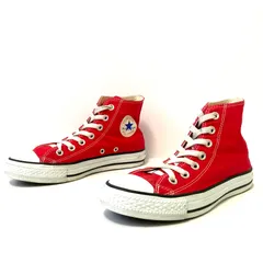 永久定番！【CONVERSE】コンバース ALLSTAR オールスター チャックテイラー ハイカット スニーカー キャンバス 通学 カジュアル ストリート レッド レディース 22.5cm/M41968UU