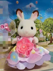 シルバニアファミリー フラワー プリンセス 5809 チョコレート うさぎ 少女 イヤリング