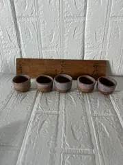 新品未使用　木箱付き　ぐい呑　5客セット　コレクション