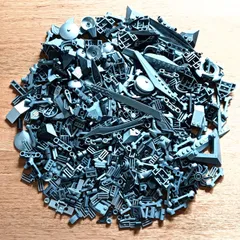 レゴ 正規品 中古 まとめ売り 約400g シルバー系 大量 レゴブロック【管理番号：3097】