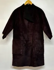 2/4 ● 服 Spick and Span アウター  ムートンコート 裏ボア  ブラック レディース Fサイズ スピックアンドスパン タグあり ボタン付き