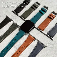 Apple Watch バンド 42/44/45/46mm対応 高級イタリアレザー MARGOT（マルゴー）×栃木レザー 本革 日本製 Made in japan 新品 5色展開 ［GD-004］ 送料無料