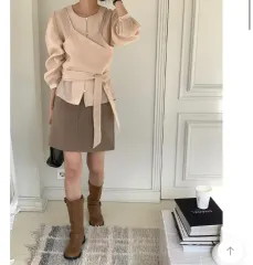 テンセル ビスチェ レイヤード ブラウス 新品 ゲストルック デートコーデ 通勤ルック