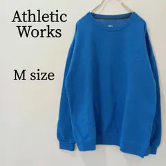 Athletic Works アスレチックワークス メンズ スウェット トレーナー クルーネック 長袖 ロングスリーブ 無地 裏ボア オーバーサイズ ゆるダボ M