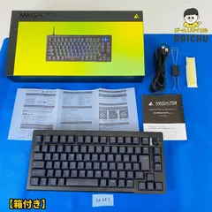 ◇YA687 ゲーミングメカニカルキーボード GAMING MECHANICAL KEYBOARD  MKGA75 METAL フルアルミ75％ UP-MKGA75MTLシリーズ プリンストン 本体／ユーザーガイド／外箱