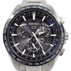 SEIKO セイコー アストロン GPS衛星ソーラー電波 メンズ 腕時計 黒文字盤 純正SSベルト SBXB077 / 8X53-0AD0-2【いおき質店】