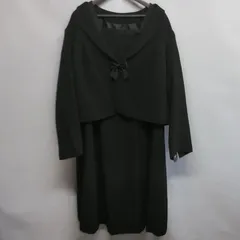 レディース スーツ ワンピース 黒 42ABR フォーマル 大きいサイズ  ☆KP-004☆