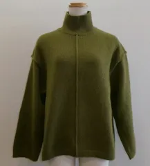 H&M エイチ&エム セーター ハイネック XSサイズ オリーブグリーン 20260204 wtnbmnk m0201