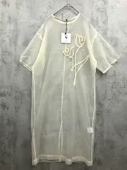 新品 THE YOn サヨン TY00000103 フラワーコード刺繍シアー ワンピース sizeF/アイボリー ■◆ レディース