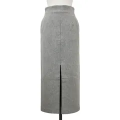 【美品】MACPHEE マカフィー スカート グレー サイズ:32(5号) / 24秋冬 ウール ナイロンフランネル Iライン ナロー スカート / ロング丈 タイト スリット / 日本製 / ボトムス【レディース】【中古】