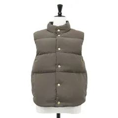 Plage プラージュ ベスト ブラウン サイズ:36(S) | 22秋冬 リバーシブル ダウン ベスト | スタンドカラー ショート丈 リバーシブル ナイロン | アウター ジャケット 上着【レディース】【中古】