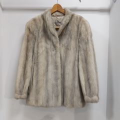 毛皮 リアルファー MINK ブルーアイリス ミンク コート XLサイズ