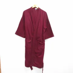 XL/古着 ピューリタン 長袖 ガウン 羽織 メンズ USA製 エンジ 25dec15