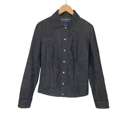 バーバリーブルーレーベル BURBERRY BLUE LABEL 裏地ノヴァチェック デニム シャツジャケット レディース  38