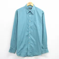 L/古着 アロー 長袖 シャツ メンズ 90年代 90s USA製 緑 25dec15