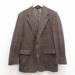 M/古着 ラルフローレン 長袖 ブランド テーラード ジャケット メンズ 90年代 90s ウール USA製 茶他 25dec15