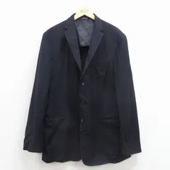 L/古着 ラルフローレン 長袖 ブランド テーラード ジャケット メンズ 90年代 90s ロング丈 ウール イタリア製 紺【spe】 25dec15