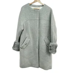 BLUE LABEL CRESTBRIDGE(ブルーレーベルクレストブリッジ) コート サイズ38 M レディース美品  - ライトグリーン 長袖/秋/冬