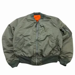 アルファ MA-1 フライトジャケット メンズ XLサイズ カーキ オリーブグリーン スコヴィル アルミジッパー ビッグサイズ ノームコア