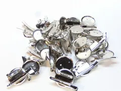 0239 コサージュピン 30個セット 2WAY 台座直径 30mm クリップ ピン 付き ブローチ パーツ ハンドメイド DIY