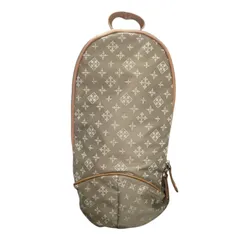 極美品 ラシット russet ボディバッグ ワンショルダーバッグ ナイロン レザー モノグラム 総柄 ベージュ