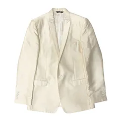 47b4 DOLCE&GABBANA ドルチェアンドガッバーナ テーラードジャケット ブレザー 裏地総柄 DGロゴ 46 シャンパンゴールド メンズk02i