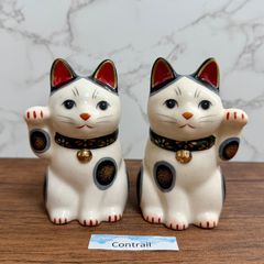 【昭和レトロ】稲荷狐22cm 陶器製 置物 一対 縁起物 大きめ 昭和レトロ】稲荷狐22cm 陶器製 置物 一対 縁起物 大きめ - メルカリ