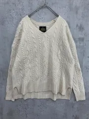 URBAN RESEARCH DOORS　アーバンリサーチドアーズ DR87-22M702  ハミルトンラムズウール Vネック   ニット セーター sizeONE/アイボリー◆■レディース