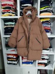 hilkode ブラウン ハーフダウン マウンテンパーカー アウター