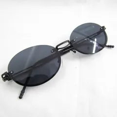 訳あり アウトレット　UVカット サングラス オーバル アンダーリム風 メタル ブラック グレー N149