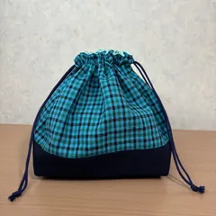 お弁当袋　ファミリアチェック　ハンドメイド