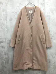 N. Natural Beauty Basic エヌ ナチュラルビューティーベーシック 166-0252065 アンゴラビーバーカラーレス コート sizeM/ベージュ ◆■ レディース
