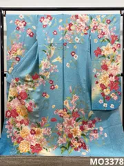 振袖 ラメ刺繍 金彩 紋意匠 身丈167cm 撥水加工済 MO3378