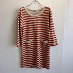 極美品✨ シューラルー SHOO-LA-RUE マリン ボーダー チュニック カットソー ワンピース 長袖 ひざ丈 大人 カジュアル シンプル 普段着 ゆったり 体型カバー 大人可愛い 小さめ