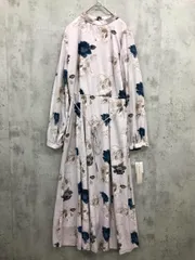 新品 Andemiu アンデミュウ amrn1415tr 総柄 スイサイフラワー ワンピース sizeF/グレー ■■◎レディース