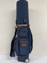 ★★送料無料！！PGMGOLFプライベートグッズモデル　ゴルフバッグ　キャディバッグ　ネイビー系カラー　希少　フード付き　キー付き　車輪付き　#80204