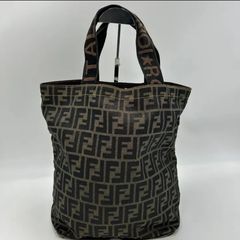極美品✨FENDI ミニハンドバッグ 未使用品 ズッカ柄 入手困難 ブラウン