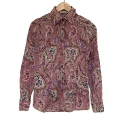 ETRO(エトロ) 長袖シャツブラウス サイズ42 M レディース - ライトピンク×ブルー×マルチ ペイズリー柄