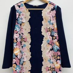 m5190 ローズティアラ RoseTiara 3Dフラワー切り替えチュニック - メルカリ