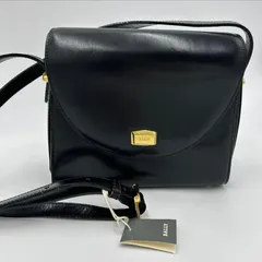 BALLY バリー　 ショルダーバッグ ゴールド金具 ブラック レザー 斜め掛けショルダー 黒