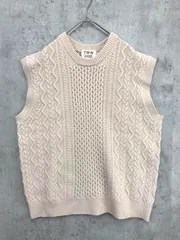 Traditional Weatherwear トラディショナル ウェザーウェア ケーブルニット ニット ベスト sizeS/ライトベージュ ■■ レディース