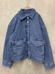 GAP ギャップ オーバーサイズ デニム キルティング ジャケット sizeS/青 ■■ レディース