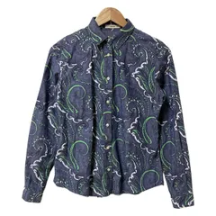 ETRO(エトロ) 長袖シャツブラウス サイズ42 M レディース - ネイビー×グリーン×マルチ ペイズリー柄