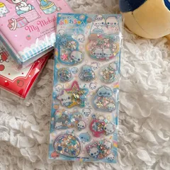 ぷくぷくあわわちゃん　あわわちゃん　スパンコールパーティー　シール　平成女児　シール