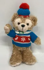 東京ディズニーシー ぬいぐるみバッジ Duffy's Christmas 2011 ダッフィー(青系ニット/トナカイ)/Home Sweet Christmas 2011