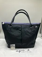 F-015-363　アニエスベーボヤージュ　トートバッグ　大容量　ナイロン　ブラック