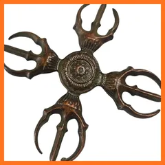 【新品】 三鈷杵 さんこしょ 十字三鈷杵 バジュラ 密教 法具 金剛杵 魔除け 厄除け お守り 空海 0