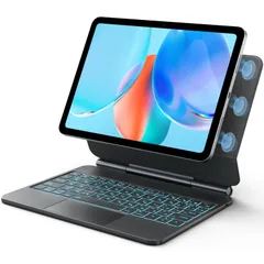 【在庫処分】CHESONAマジックipad a16 キーボードJIS基準日本語配列 ipad 10/11(A16)世代 キーボード 7色バックライト タッチパッド付き ipad 10世代 キーボードホバースタンド ブラック